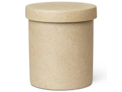 tandbørste kop BON 10,5 cm, sand, porcelæn, fast LIVING