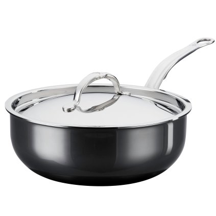 Sauterpande NANOBOND TITANIUM 24 cm, 3,3 l, rustfrit stål, Hestan