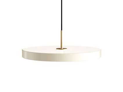 Hængelampe ASTERIA 43 cm, hvid / gylden, aluminum, Umage