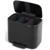 Pedalspand BO 3 x 11 l, sort, Brabantia
