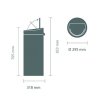 Trykknap affaldsspand TOUCH BIN NEW 30 l, mat sort, Brabantia