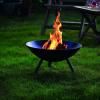 Ildplads FLAMES 56 cm, sort, Philippi