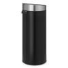 Touch top affaldsspand TOUCH BIN NEW 30 l, mat sort / sølv, Brabantia
