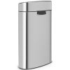 Tryklågsspand TOUCH BIN NEW 23 + 10 l, mat stål, Brabantia