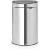 Tryklågsspand TOUCH BIN NEW 23 + 10 l, mat stål, Brabantia