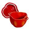 Peberformet gryde 0,45 l orangerød Staub
