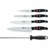 Knive i blok POLLUX, sæt med 6, sort, rustfrit stål, Zwilling