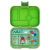 Bentobox ORIGINAL 6 mochagrøn/sjove monstre, 625 ml, Yumbox