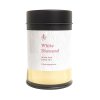 Hvid te WHITE DIAMOND, 75 g løs te på dåse, The Tea Republic