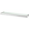 Badeværelseshylde LINEA 46 cm, mat, rustfrit stål/glas, Zack