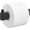 Toiletpapirholder LINEA 14 cm, sort, rustfrit stål, Zack