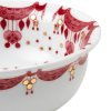 Spiseskål GUIRLANDE 16 cm, rød, porcelæn, Bjørn Wiinblad