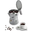 Espressomaskine til komfur MOKA 150 ml, sort, aluuminium, Alessi