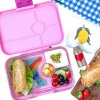 Madkasse TAPAS XL 4 1 l, mørk pink/regnbue, plastik, Yumbox