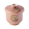 Serveringskrus CHAWAN MUSHI 130 ml, lyserød, keramik, MIJ