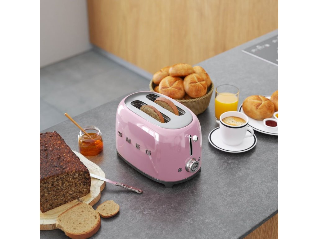 TOSTADOR SMEG TSF01PKEU ROSA 2 REBANAS COMPRALO EN TENERIFE.