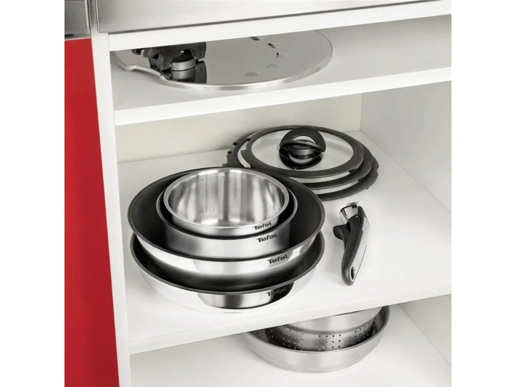 Sartén antiadherente INGENIO EMOTION L8970474 24 cm, inducción, acero  inoxidable, Tefal 