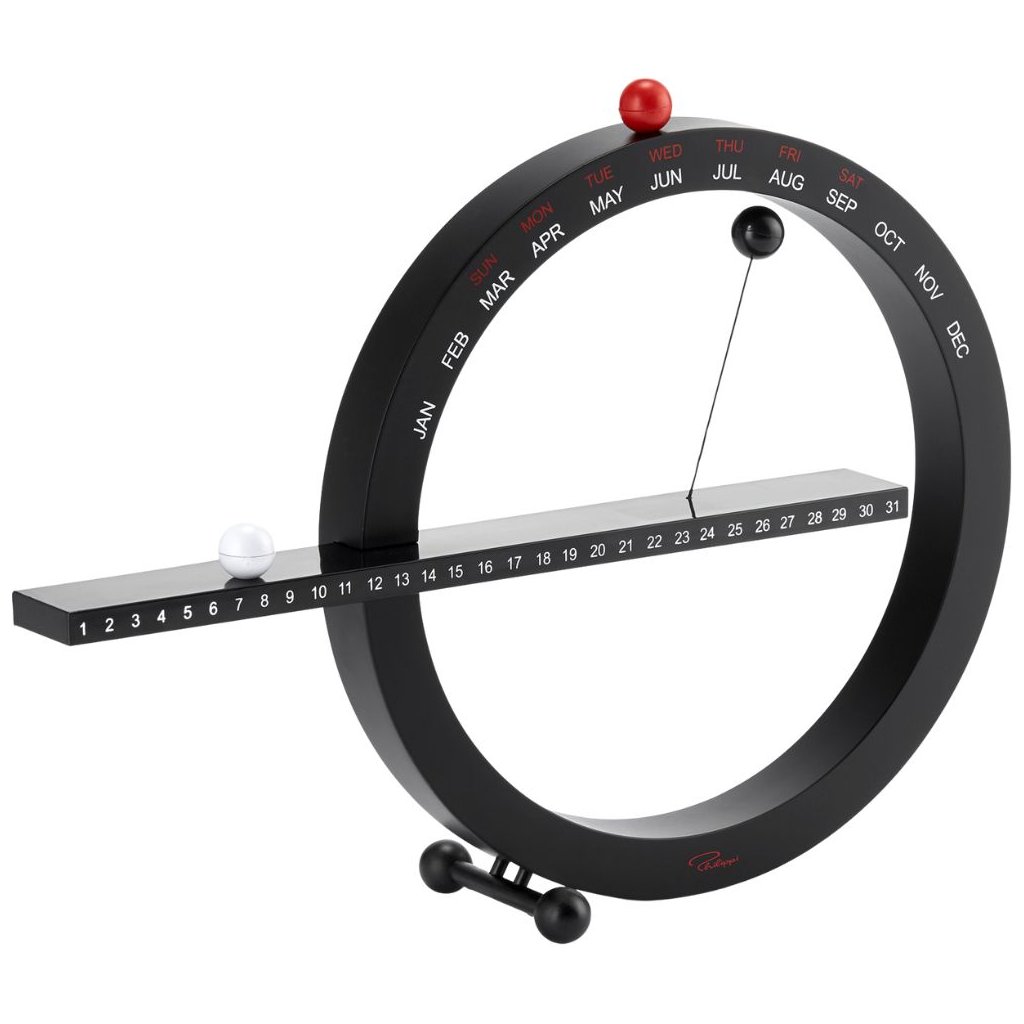 Magnético calendario 365 Philippi 33 cm negro Kulina.es