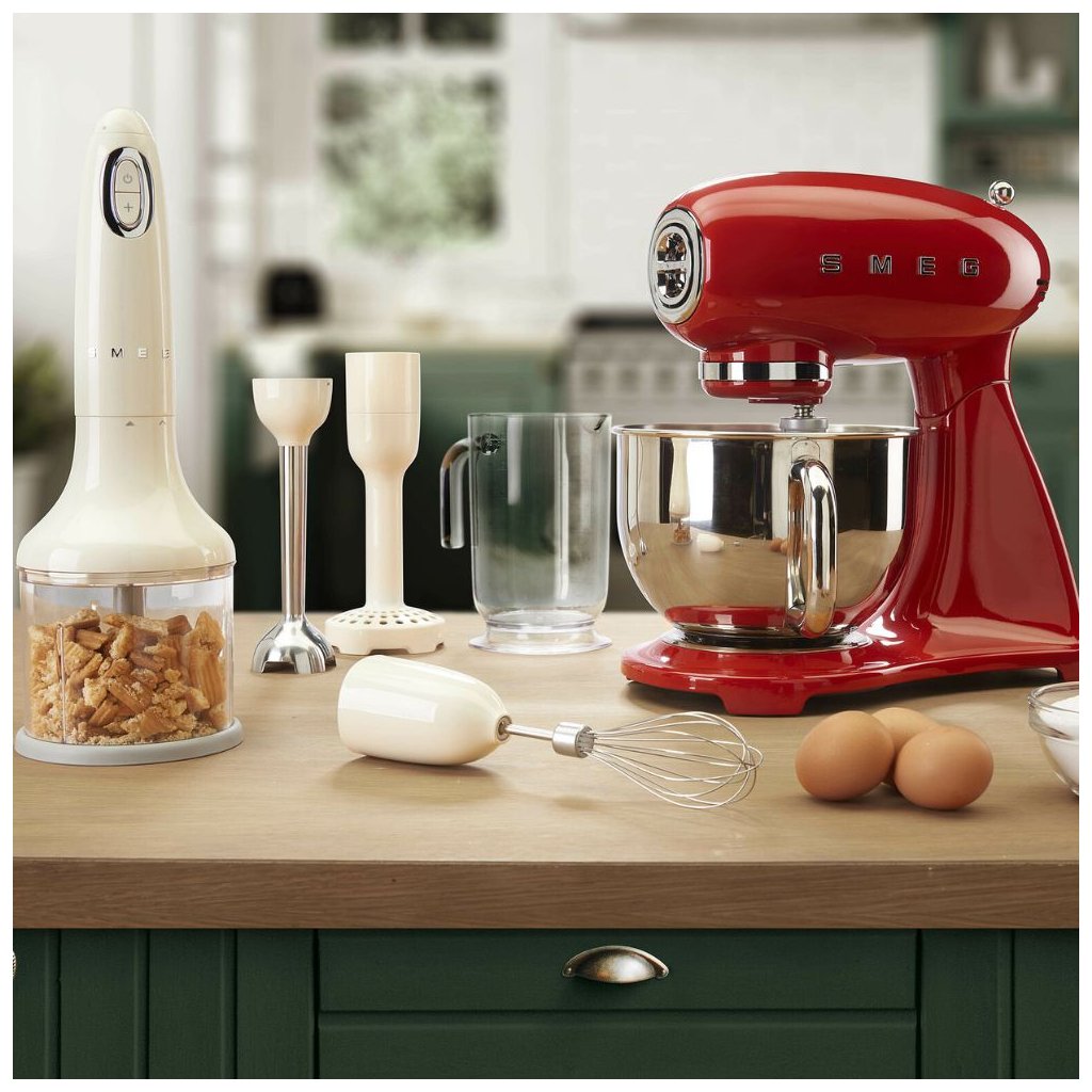 Batidora de mano con accesorios 50 S STYLE HBF22CREU crema Smeg 179 Kulina