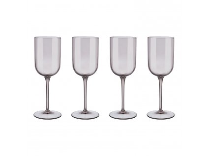 Copa de vino blanco FUUM, juego de 4 piezas, 280 ml, cristal marrón, Blomus