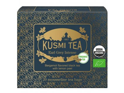 Té negro EARL GREY INTENSE, 20 bolsitas de muselina, Kusmi Tea