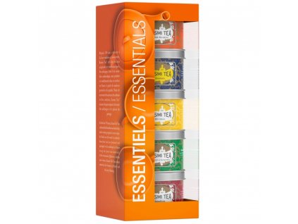 Juego de té ESSENTIALS, juego de 5 piezas de latas de té de 25 g, Kusmi Tea