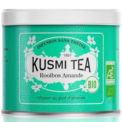 Lata de té rooibos en hojas AMANDE, 100 g, Kusmi Tea