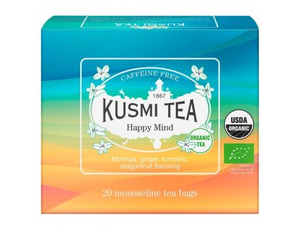 Té de hierbas HAPPY MIND, 20 bolsitas de muselina, Kusmi Tea