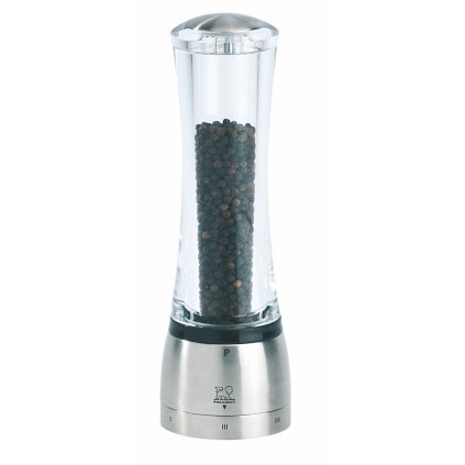 Molinillo de pimienta DAMAN, 21 cm, acero inoxidable cepillado, Peugeot