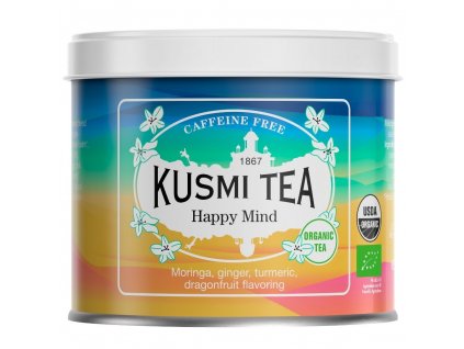 Lata de té herbal en hojas HAPPY GREEN, 100 g, Kusmi Tea