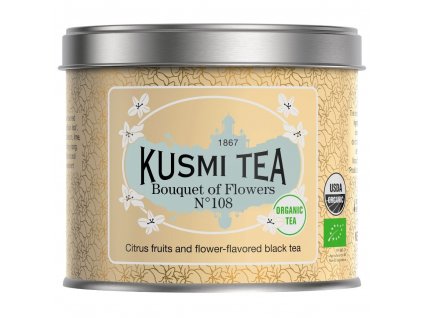 Té negro en hojas sueltas BOUQUET OF FLOWERS N°108, 100 g, Kusmi Tea