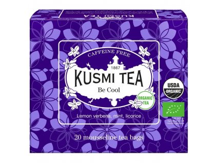 Té de hierbas BE COOL, 20 bolsitas de muselina, Kusmi Tea