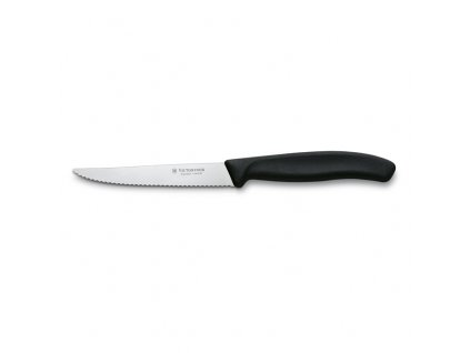 Cuchillo para bistec, 11 cm, negro, Victorinox