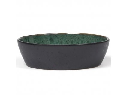 Bol para comer, 18 cm, negro/verde, Bitz