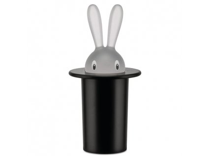 Palillero MAGIC BUNNY, negro, Alessi