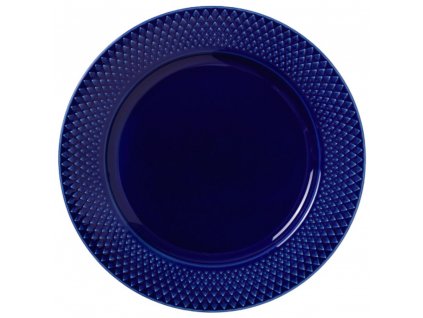 Plato de postre RHOMBE 23 cm, azul oscuro, Lyngby