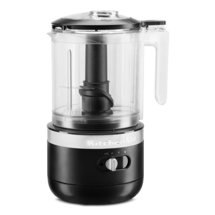 Picadora eléctrica 5KFCB519, inalámbrico, negro mate, KitchenAid