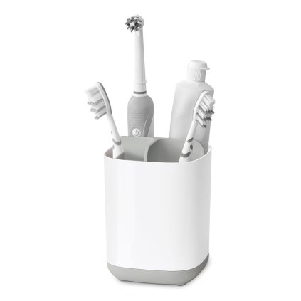 Vaso portacepillos EASYSTORE, pequeño, blanco-gris, Joseph Joseph