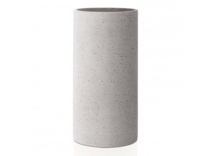 Jarrón COLUNA M, 24 cm, gris claro, Polystone, Blomus