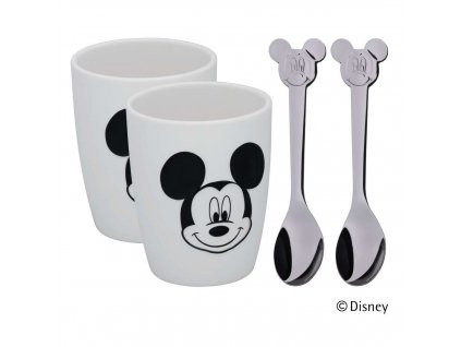 Juego de tazas y cucharas para niños MICKEY MOUSE, 4 piezas, WMF