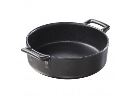 Fuente de horno BELLE CUISINE, 18,5 cm, redondo, negro mate, porcelana, REVOL