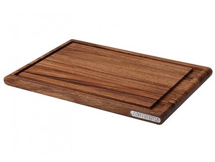 Tabla de cortar 43 x 29 cm, marrón, madera de acacia, Continenta