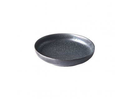 Plato de postre BB BLACK, 20 cm, borde alto, MIJ