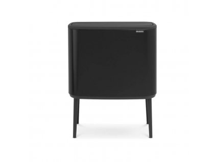 Cubo con tapa táctil BO, 36 l, negro mate, Brabantia