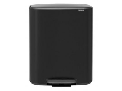 Cubo de basura con pedal BO, 60 l, negro, Brabantia