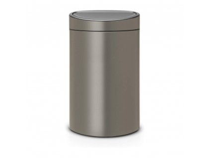 Cubo superior con tapa táctil TOUCH CUBO NUEVO, 23 + 10 l, platino, Brabantia