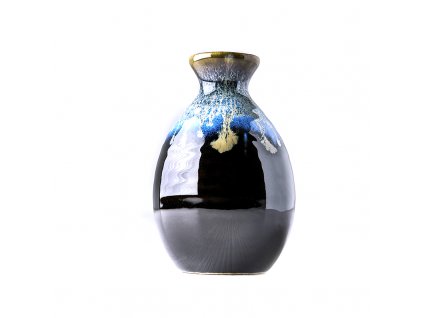 Botella de sake BLUE DRIP, 350 ml, MIJ