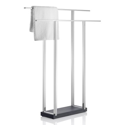 Toallero de pie MENOTO, 75 cm, acero inoxidable pulido, Blomus
