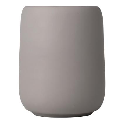 Vaso portacepillos SONO, gris topo, Blomus