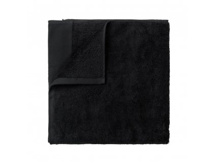 Toalla de manos RIVA, juego de 2 piezas, 30 x 50 cm, negro, Blomus